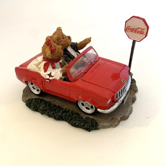 2007 Coca-Cola Boyds Bears Susan & Ronald Sunday Drive Figurine 919988 1st Ed - Picture 2 of 12